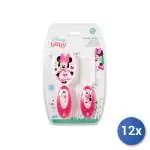 12x Set Spazzole E Pettine Per Bambini, Marca Lulabi, Minnie