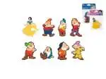 12x Magneti Disney Nani In Gomma Con Calamita, Decori Assortiti
