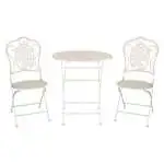 Set tavolo e sedie Amicasa PL08 9838 PARIS Bianco antico