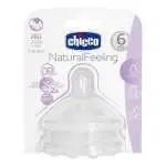 Tettarella Chicco NATURAL FEELING, modello 00081057200000, Flusso Pappa, per alimentazione solida