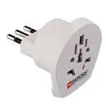 Adattatore da viaggio Poly Pool, modello PP0444, colore Bianco, per viaggi internazionali
