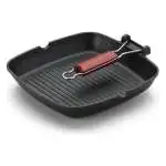 Bistecchiera Lagostina LOCKGLASS, modello 010248930128, colore Nero, per grigliare con praticità