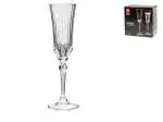 Rcr Set 6 Calici In Vetro Trasparente Per Flute Adagio Cl 18