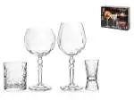 Marca Rcr Set Cocktail 4 Pezzi In Vetro Trasparente Eco