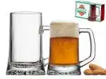 12x Bicchieri In Vetro Trasparente Stern Con Manico 0,4 Cl51