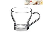 18x Bicchieri In Vetro Trasparente Oslo Punch Cl10 Con Manico