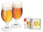 18x Calici In Vetro Trasparente Executive Per Birra 0,3Cl