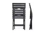 4x Sedia In Legno Pieghevole Birreria Birki Antracite