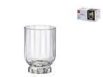 Set 6 Bicchieri Florian Vetro Piede Trasparente Per Rocks 30Cl