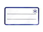 10x Confezione 60 Etichette Adesive Per Congelatore (-40°), Carta, Blu E Bianco