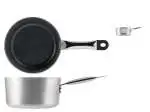 Casseruola Antiaderente 1 Manico, Tender Eclisse, 20Cm, Argento
