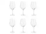 Set 6 Calici In Vetro Trasparente Milano Per Vino Bianco, 44Cl