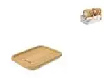10x Coperchio In Bamboo Per Contenitore Pagamalu 14,8X11Cm, Marrone Chiaro