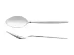 12x Cucchiai Da Tavola Stile In Acciaio Inox, Argento