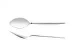 12x Cucchiai Da Frutta Stile In Acciaio Inox, Argento