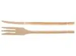 10x Forchette Da Cucina In Legno Cm 25, Color Naturale