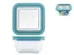 Frigoverre Future In Vetro Trasparente Con Tappo, Quadrata Cm 12