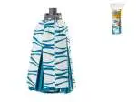 3x Apex Mop Doppia Azione In Microfibra, Bianco E Azzurro
