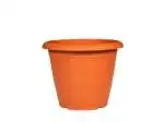 Vaso In Plastica Venezia, Color Terracotta, 30Cm