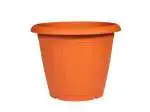 Vaso In Plastica Venezia, Color Terracotta, 40Cm