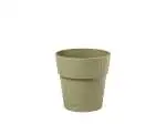 Vaso In Plastica Ethica Con Riserva Acqua, 20Cm, Verde Oliva