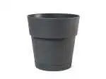 Vaso In Plastica Ethica Con Riserva Acqua, 30Cm, Grafite