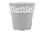 Vaso Cloe Con Riserva In Polipropilene, 25Cm, Grigio