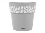 Vaso Cloe Con Riserva In Polipropilene, 30Cm, Grigio