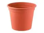10x Vasi Cotto In Polipropilene, Coccio, 16Cm