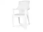 4x Poltrona Monoblocco Eden In Resina, Bianco 60X62X89Cm