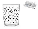 12x Bicchieri In Vetro Chio Triangles Nero 30Cl