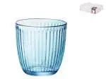12x Bicchieri In Vetro Line Blue Per Acqua Cl29