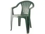 4x Sedia Monoblocco Ratak In Resina Verde, 56X54X89Cm
