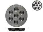 Guardini Stampo Per Muffin In Metallo Nero Elite A 7 Posti Antiaderente