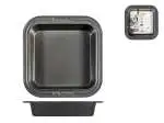 Guardini Stampo In Metallo Nero Forma Quadra Elite Antiaderente Cm 23X23