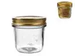12x Barattoli Bocca Larga 4 Stagioni In Vetro Trasparente Con Capsula Montata Cl 20