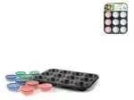 12 stampi  antiaderenti per muffin di cm 27x36
