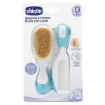 Pettine per bimbi Chicco, modello 06569 20, con Spazzola Azzurro, per cura capelli