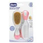Pettine per bimbi Chicco, modello 06569 10, con Spazzola Rosa, per cura delicata