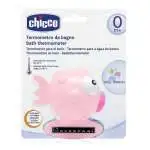 Termometro per vasca Chicco, modello 006564 10, Pesce Palla Rosa, per misurazione temperatura acqua