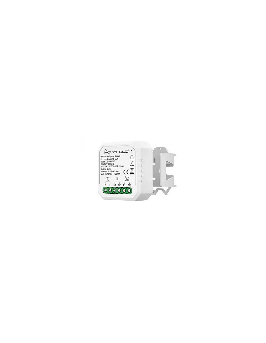 MODULO SMART WI-FI PER CANCELLI GARAGE ED ELETTROSERRATURE 1CH (AS-GOM)