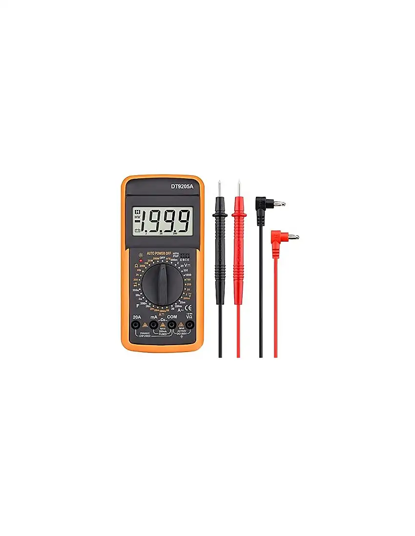 MULTIMETRO DIGITALE TESTER CON DISPLAY A LED PROFESSIONALE (DT9205A)