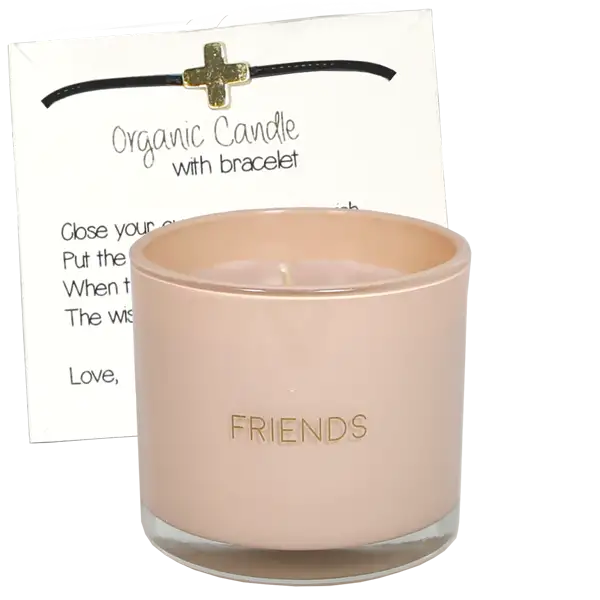 Friends - "candela con braccialetto "