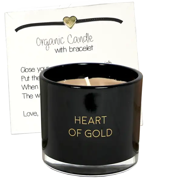 Heart of Gold - "candela con braccialetto "