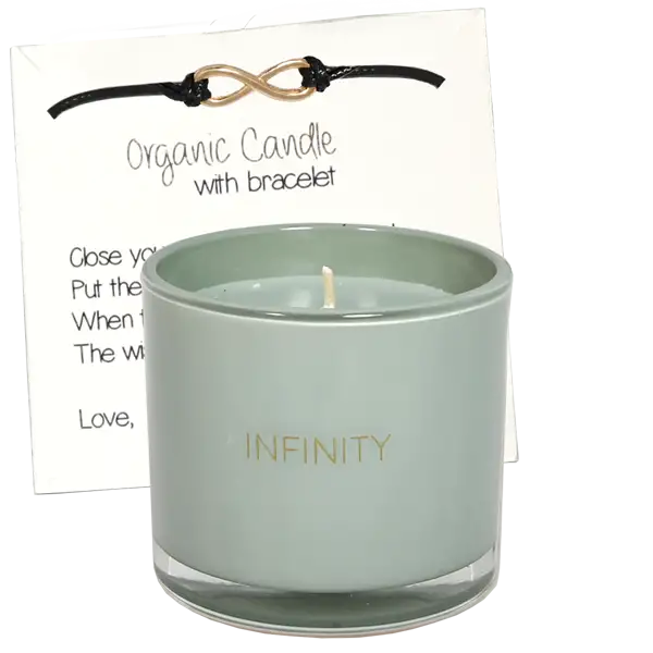 Infinity - "candela con braccialetto "