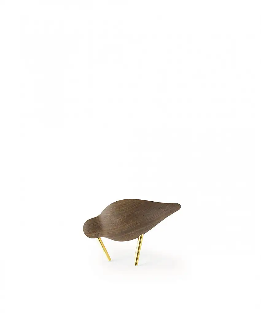 Normann Copenhagen Decorazione Shorebird Small Walnut Brass
