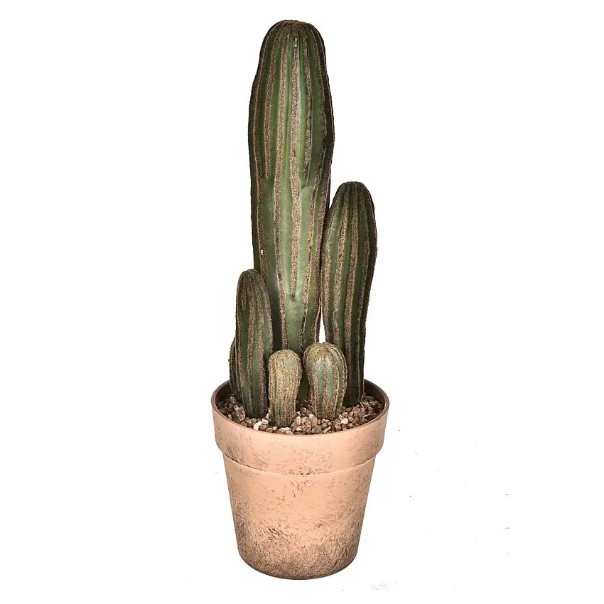 Cactus con vaso artificiale •  24 cm