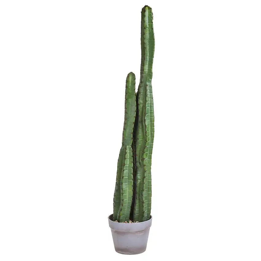 Cactus artificiale colonna a 3 diramazioni • 99 cm