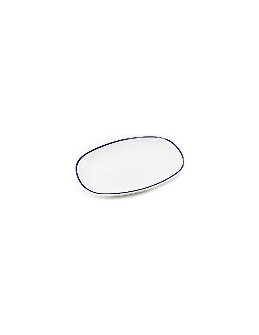 Piatto portata Tognana AZETA Ovale Fascia blu
