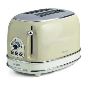 Ariete 155, Tostapane 2 Fette con Pinze Vintage, 810 W, Beige
